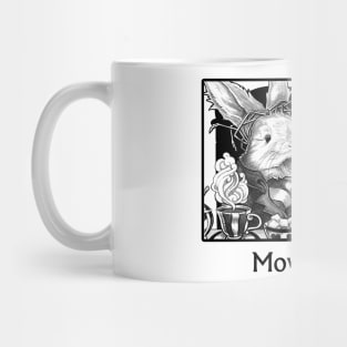 Wonderland - Tea Party - Move Down - Black Outlined Version Mug